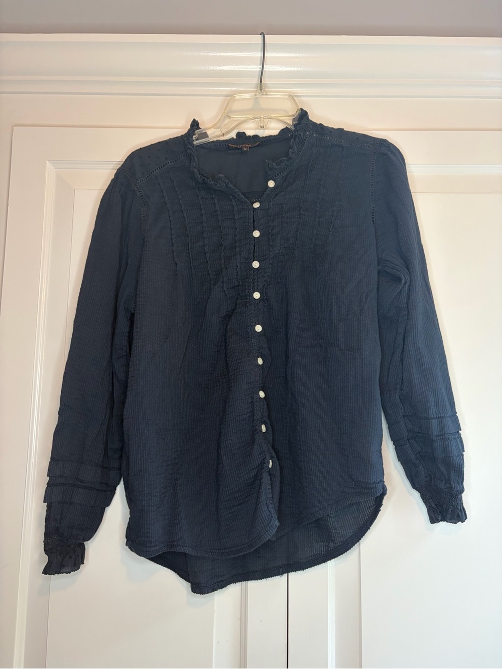 Quince Organic Textured Peasant Blouse